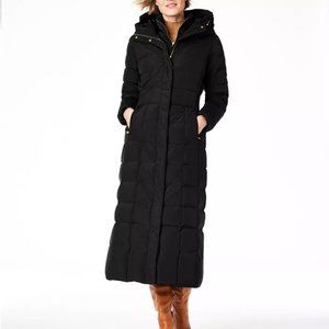 NEW Cole Haan Long Down Maxi Puffer Coat Black MED